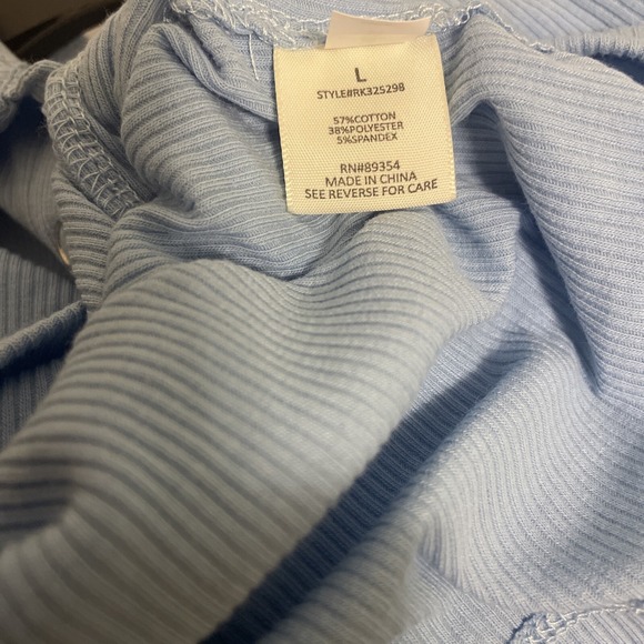 ultra flirt Junior light blue polo shirt  Large - Picture 7 of 7